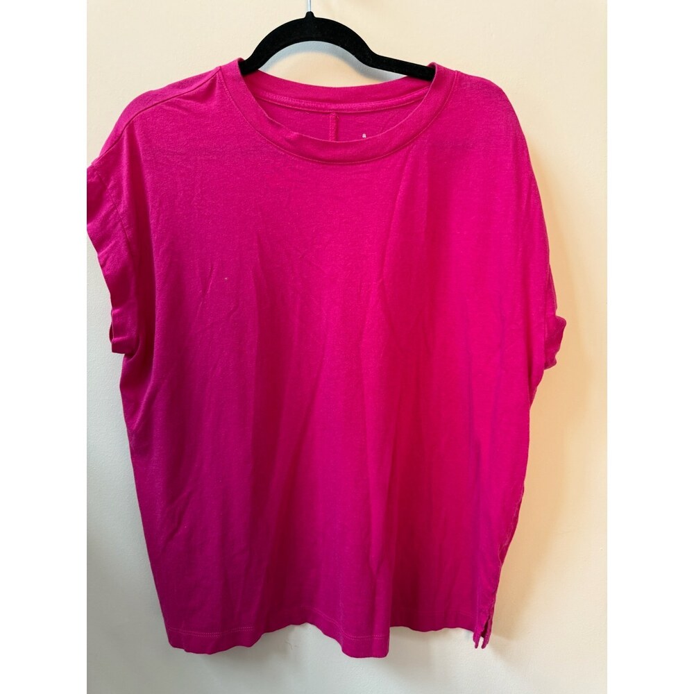 A New Day Hot Pink Relaxed Short Sleeve Tee